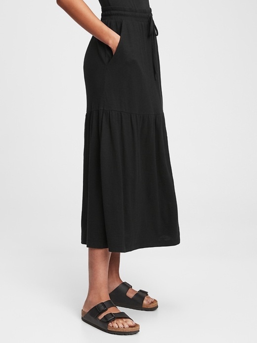 GAP Tiered Maxi Skirt with Pockets